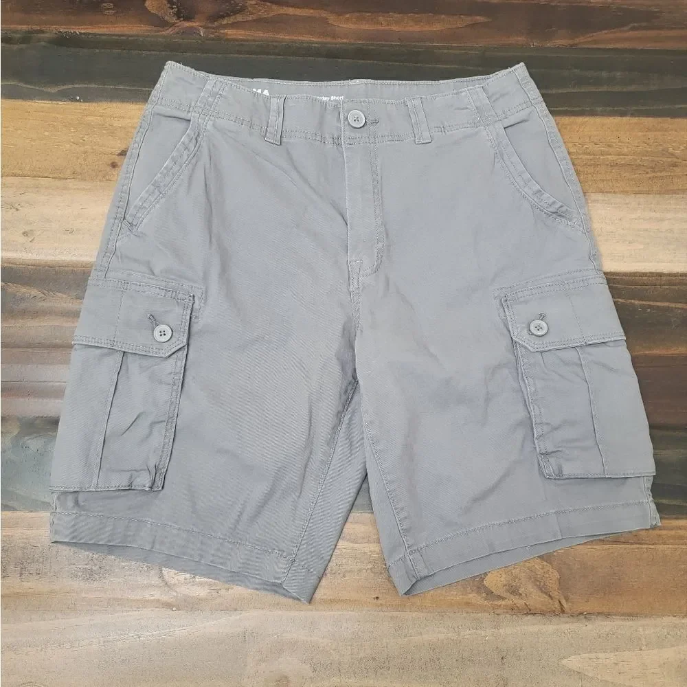 Sonoma Goods For Life Heritage Cargo Short The Everyday Gray Cotton Size 32 NWOT